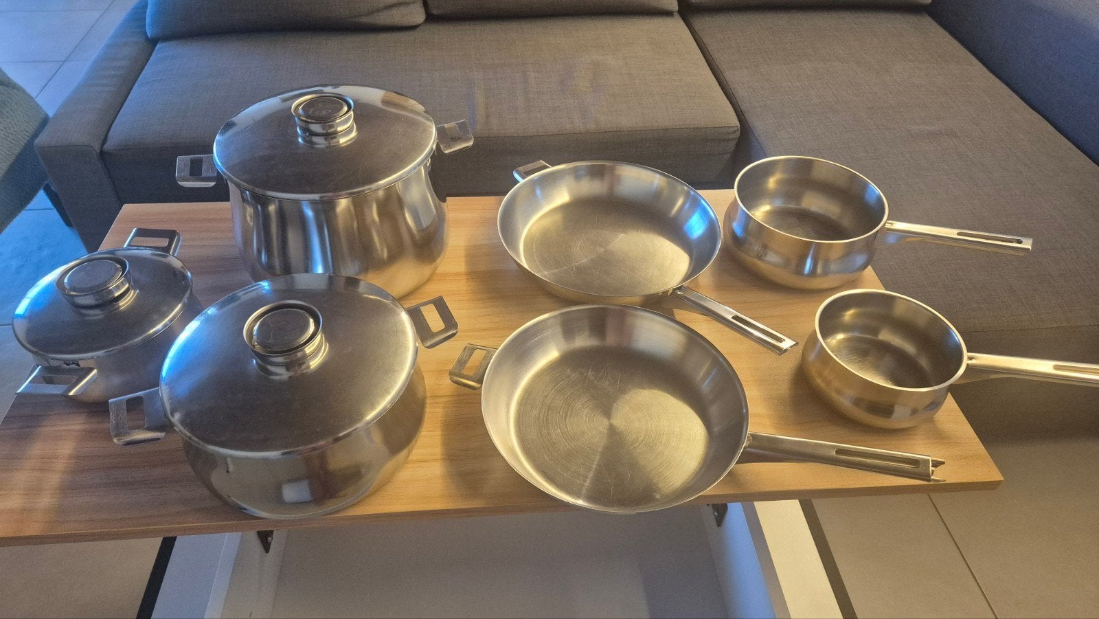 Set Demeyere casseroles, poêles et poelons, Enlèvement