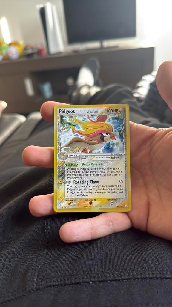 Pidgeot δ Delta Species (HP 14) EX Holon Phantoms, Ophalen of Verzenden, Zo goed als nieuw