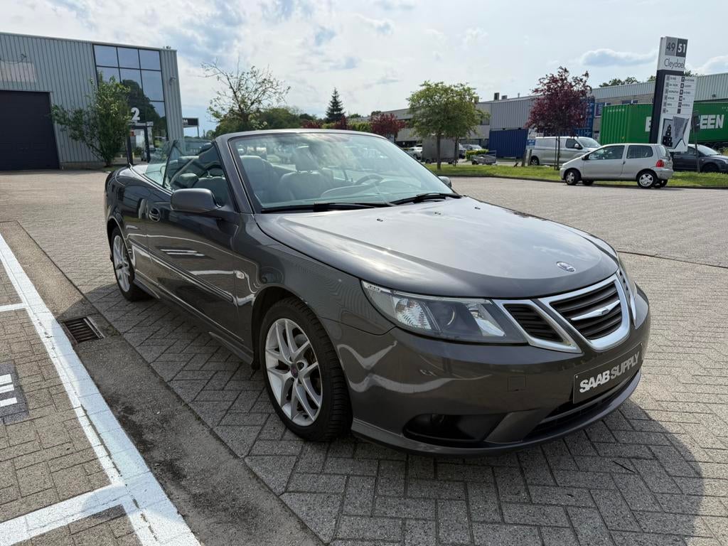 Saab 9-3 Cabrio 1.9TTiD Vector Euro 5, Auto's, Voorwielaandrijving, 4 cilinders, Cabriolet, Leder
