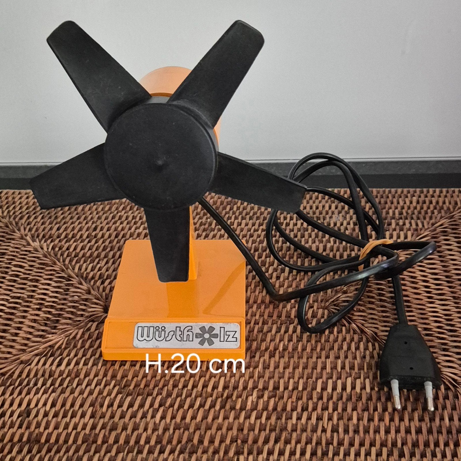 Ventilateur rétro Space Age — Orange des années 70, Collections, Enlèvement