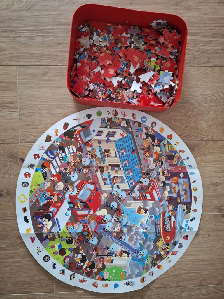 Brandweer zoek-puzzel Janod, Kinderen en Baby's, Speelgoed | Kinderpuzzels, Ophalen