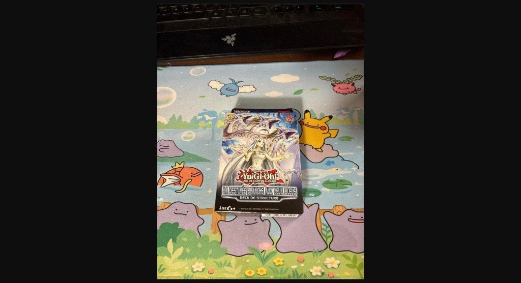 Deck destinée blanche aux yeux bleus Yu-Gi-Oh, Ophalen of Verzenden, Zo goed als nieuw