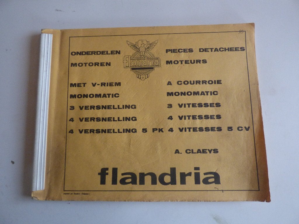 LISTE DES PIÈCES DES MOTEURS FLANDRIA, Vélos & Vélomoteurs, Enlèvement ou Envoi, Utilisé