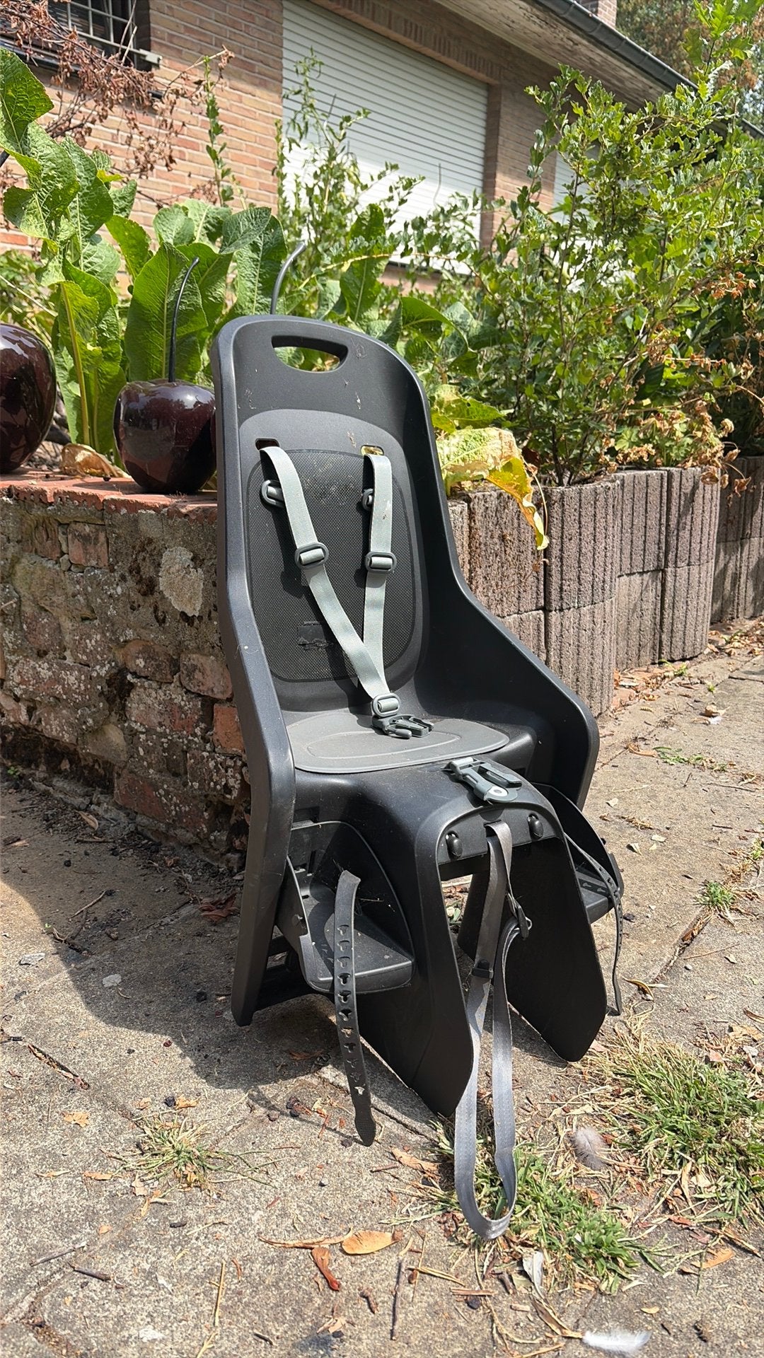Fietsstoeltje Polisport 9-22kg zwart, Repose-pieds, Enlèvement, Utilisé, 9 à 18 kg