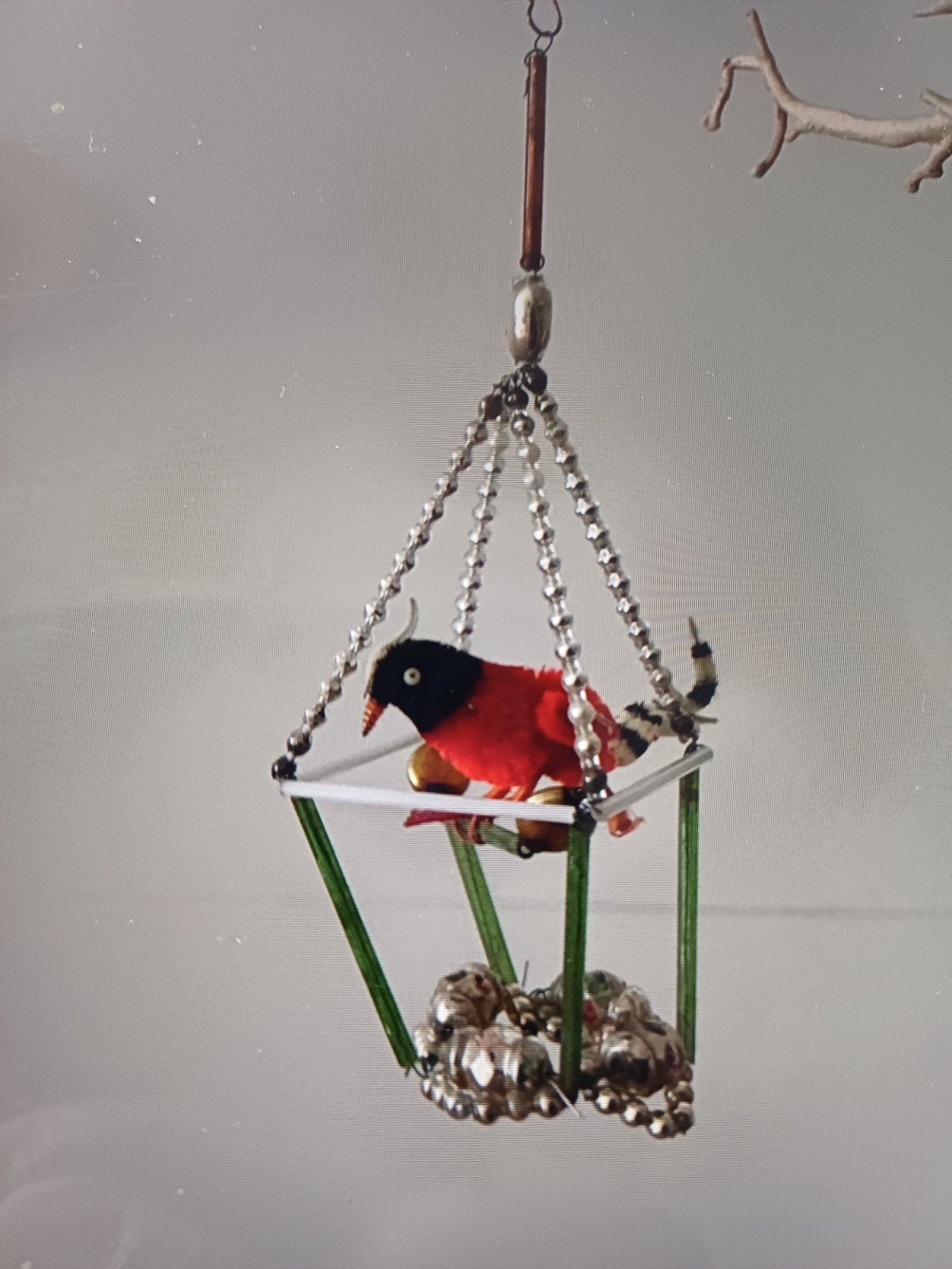 Oude kerstbal van glas vogelkooi, Enlèvement ou Envoi