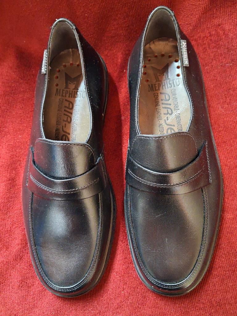 SCHOENEN - HEREN - ZWART -  MEPHISTO maat eur 7 - NIEUW, Zwart, Nieuw, Ophalen of Verzenden, Espadrilles of Moccasins
