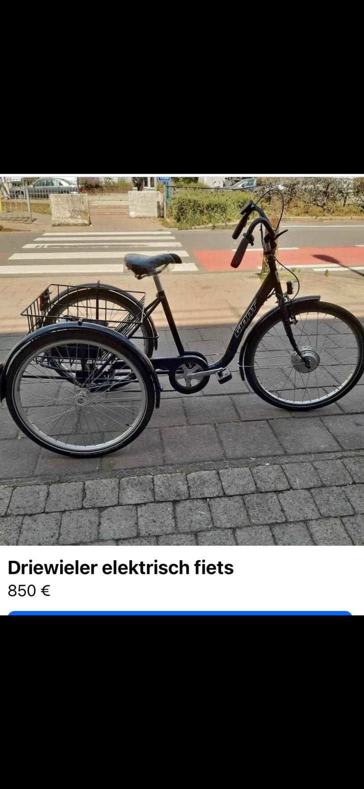 Elektrische 3-wielige fiets, Ophalen, Zo goed als nieuw