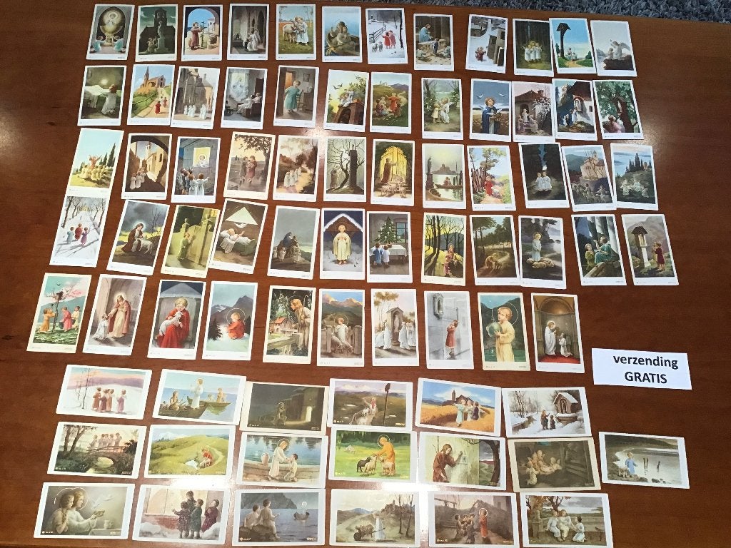 77 anciennes cartes de prière à 1€ avec LIVRAISON GRATUITE, Enlèvement ou Envoi, Image pieuse