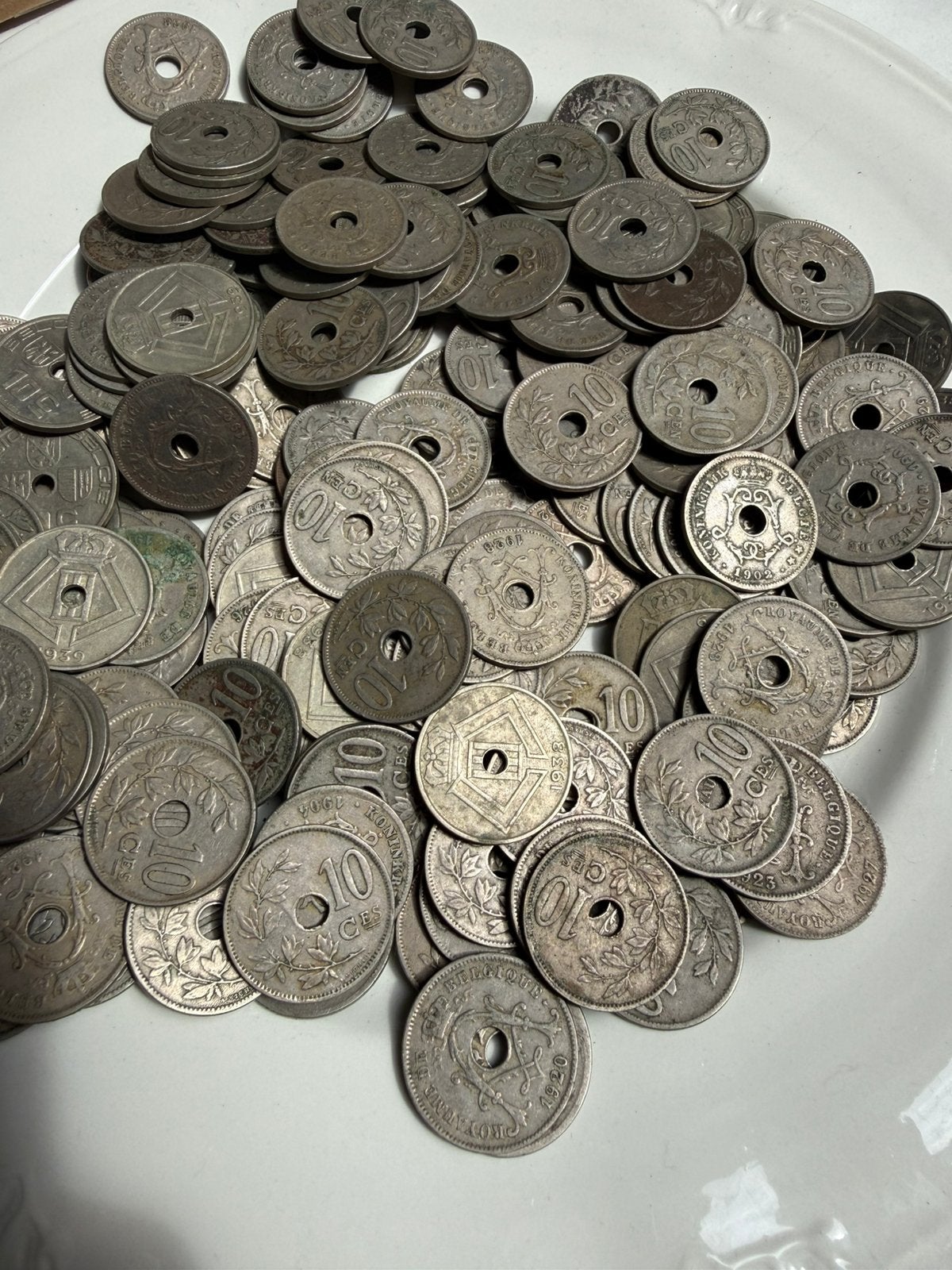 200 Belgische 10 Centiem Munten, Ophalen