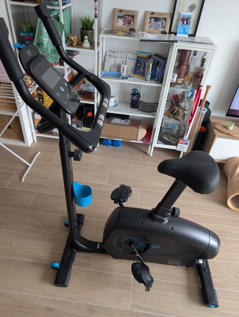 Vélo d'appartement auto Alimenté Domyos EB 900, Enlèvement, Vélo d'appartement