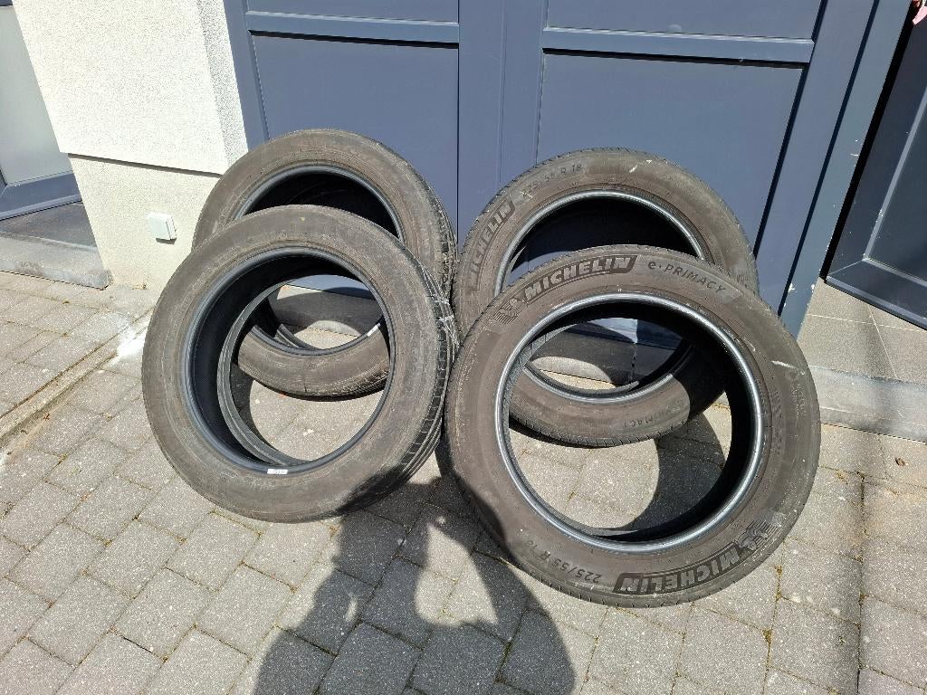 Set 4 Pneus michelin E Primacy 225 55 R 18, Autos : Pièces & Accessoires, Véhicule de tourisme, Pneus été, Enlèvement, Utilisé