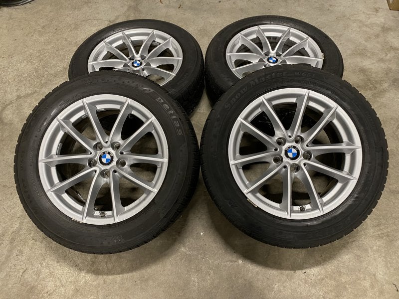 17” Originele BMW velgen met banden 225/55/17 !, Auto-onderdelen, Banden en Velgen, Ophalen, Gebruikt, Velg(en), 17 inch