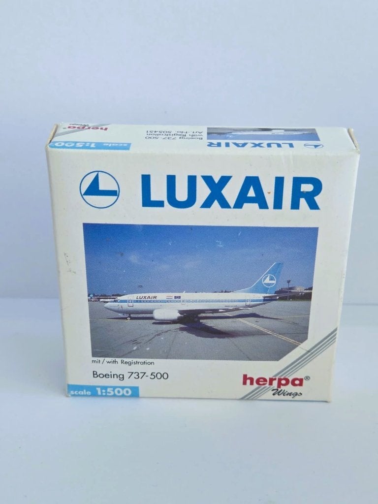 Herpa Boeing 737-500 Luxair, Enlèvement ou Envoi, Modèle réduit