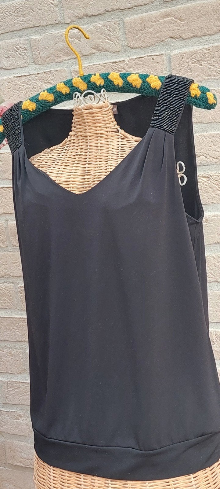 topje maat 40  comme ca, Kleding | Dames, Maat 38/40 (M), Zwart, Zo goed als nieuw, Zonder mouw