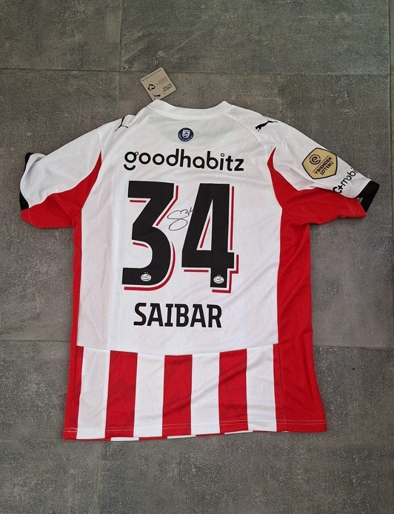 Shirt met originele handtekening; Ismael Saibari # PSV, Verzenden, Nieuw, Shirt