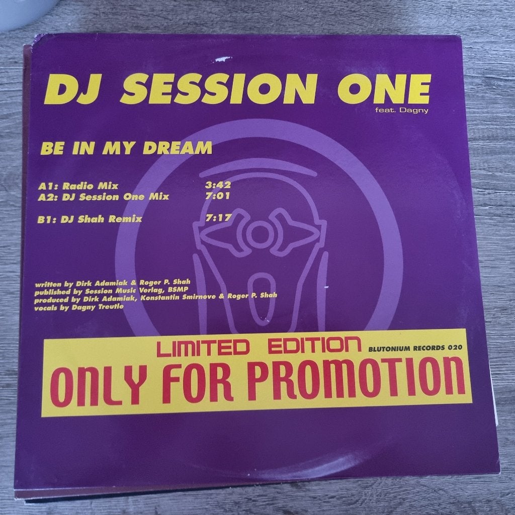 12" DJ Session One Feat. Dagny – Be In My Dream, CD & DVD, 12 pouces, Enlèvement ou Envoi, Promo, Utilisé