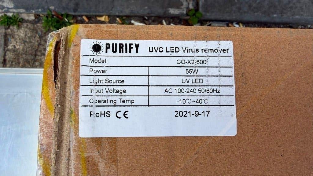 UVC LED Filter Unit CO X2 600 55W Nieuw, Ophalen, Nieuw, Luchtreiniger