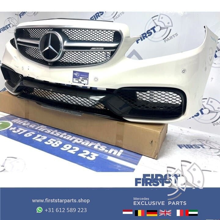 W212 FACELIFT E63 AMG VOORBUMPER WIT COMPLEET origineel Merc, Utilisé, -, Avant, -
