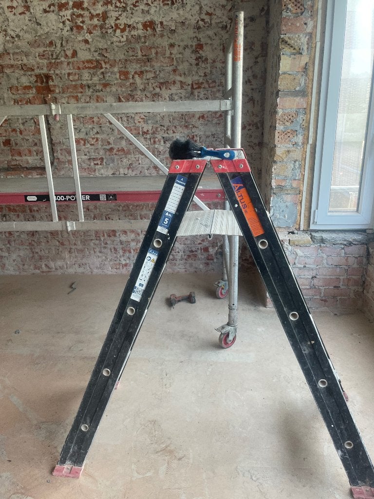 Ladder, Doe-het-zelf en Bouw, Ophalen of Verzenden, Zo goed als nieuw, Ladder, Minder dan 2 meter