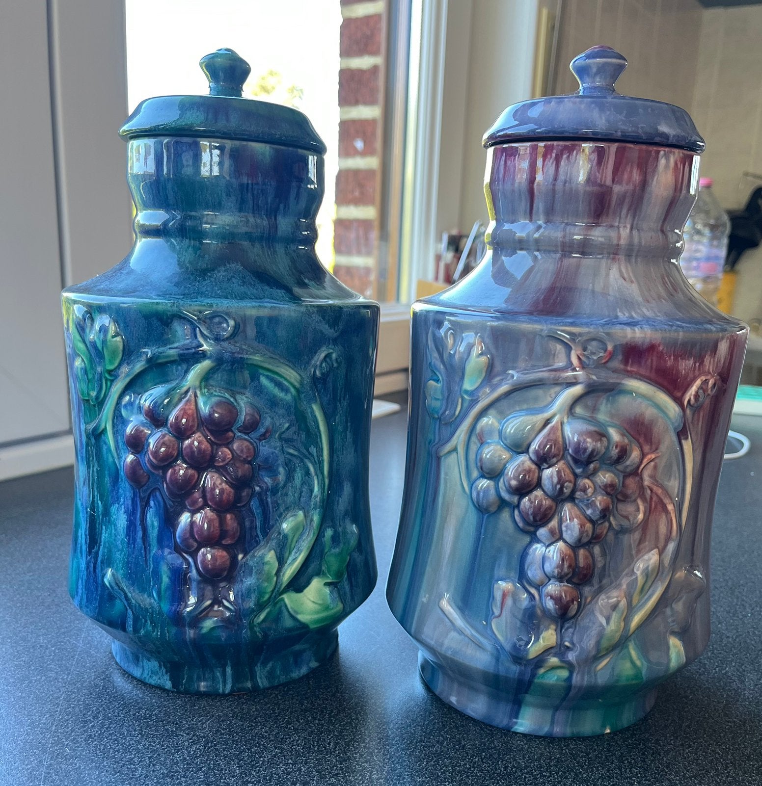 Deux vases vintage  ceramique de Hasselt  G. Fryns & Co, Enlèvement, Comme neuf