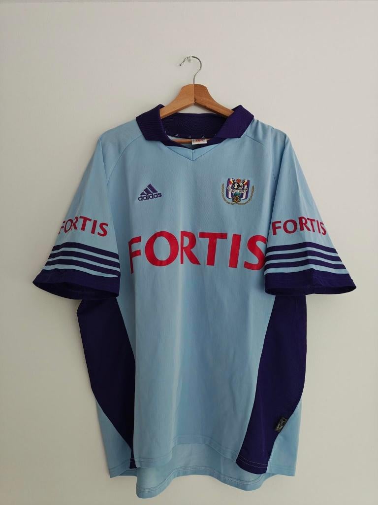 Anderlechtshirt - Matchworn/issue - Uitshirt - 2001/2002, Enlèvement ou Envoi, Taille 56/58 (XL), Adidas, Bleu