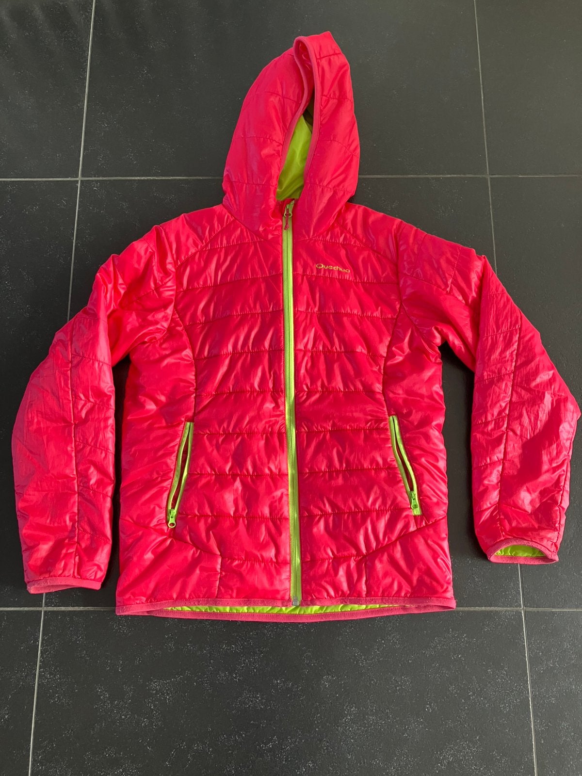 Jas met kap en ritssluiting - 12 jaar - Quechua, Kinderen en Baby's, Ophalen, Gebruikt, Meisje, Jas