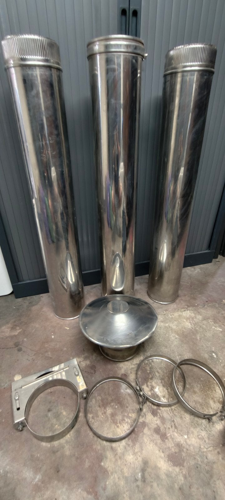 Rookkanaal , kachelpijp, inox Dubbelwandige buis, Maison & Meubles, Poêles, Enlèvement