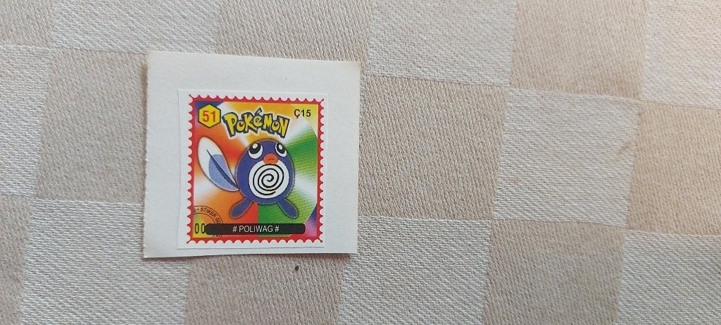 Timbre Pokemon Rare Limité Poliwag, Enlèvement ou Envoi, Neuf, Autres types