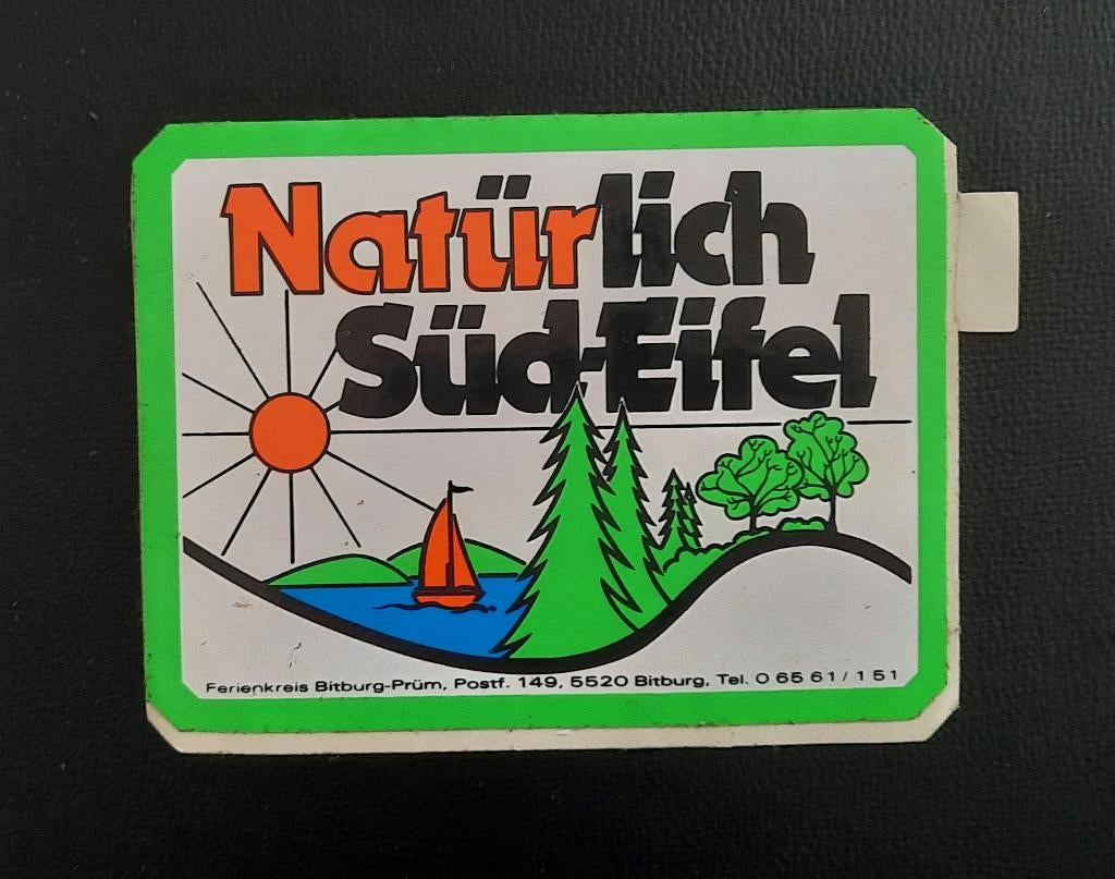 Sticker Natürlich Süd-Eifel / Bitburg - Prüm, Verzamelen, Verzenden, Gebruikt