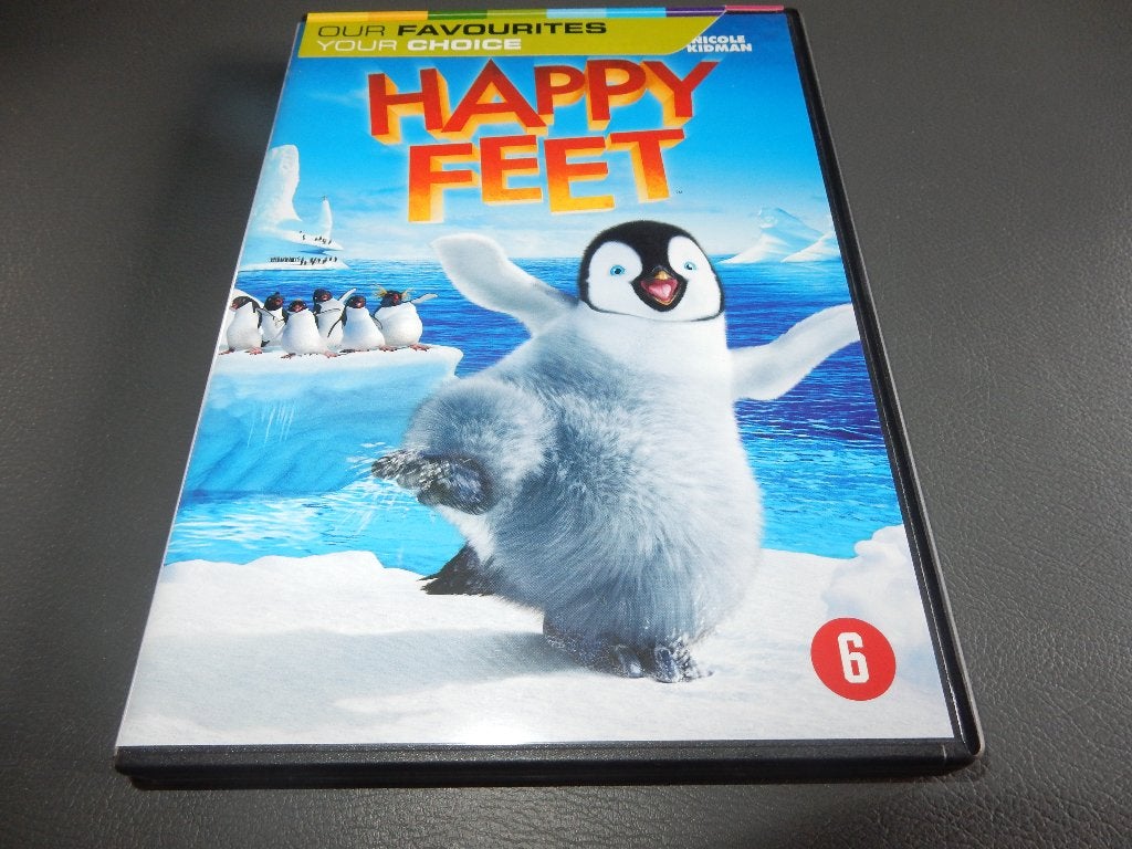 nr.973 - Dvd: happy feet - tekenfilm, Tekenfilm, Amerikaans, Nederlands, Zo goed als nieuw