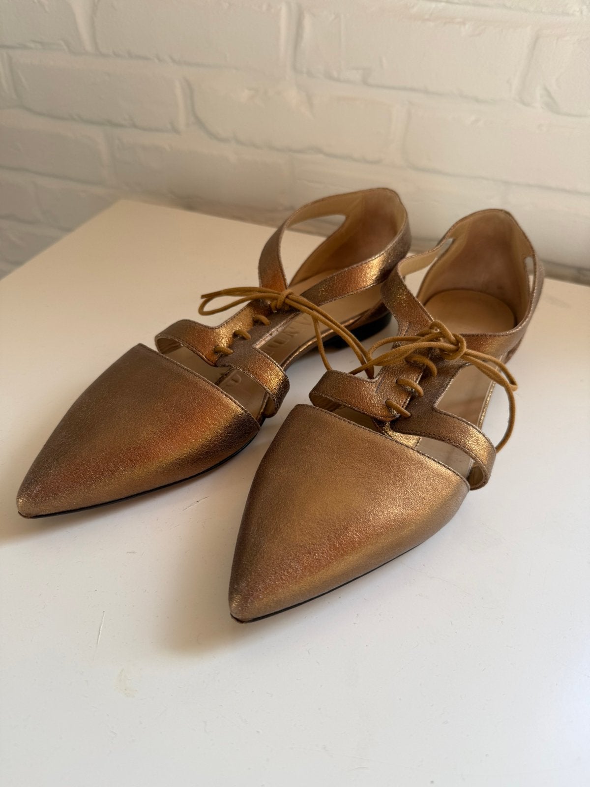 ZGAN A.F. Vandevorst schoenen goudkleurig, mt 39, Kleding | Dames, Schoenen met lage hakken, Overige kleuren, Verzenden, Zo goed als nieuw