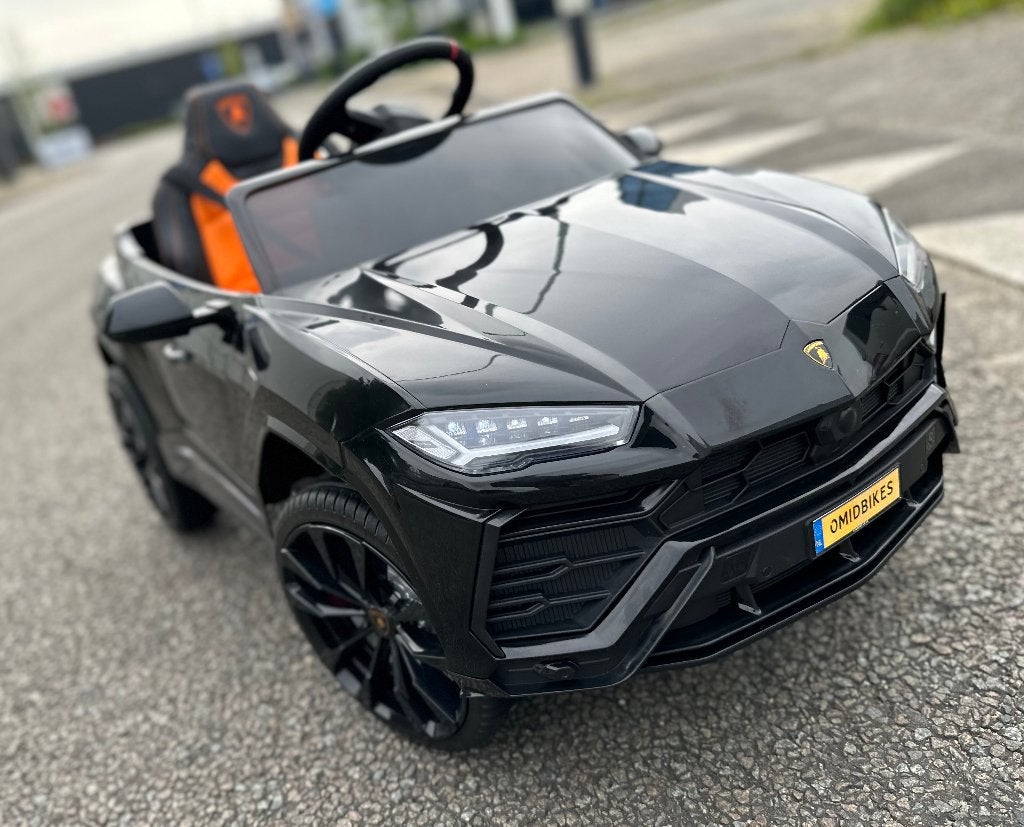 Lamborghini Urus 12v zwart RC - Leer - Rubberbanden - FM, Ophalen of Verzenden, Nieuw