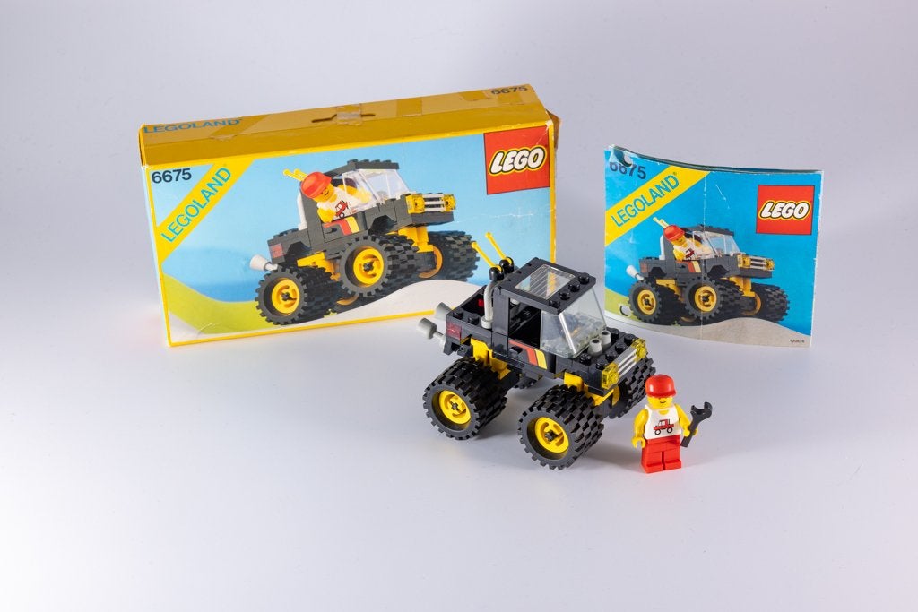 LEGO 6675 Road & Trail 4x4 (1988) - complet + boîte, City, Instructions incluses, Enlèvement ou Envoi, Lego