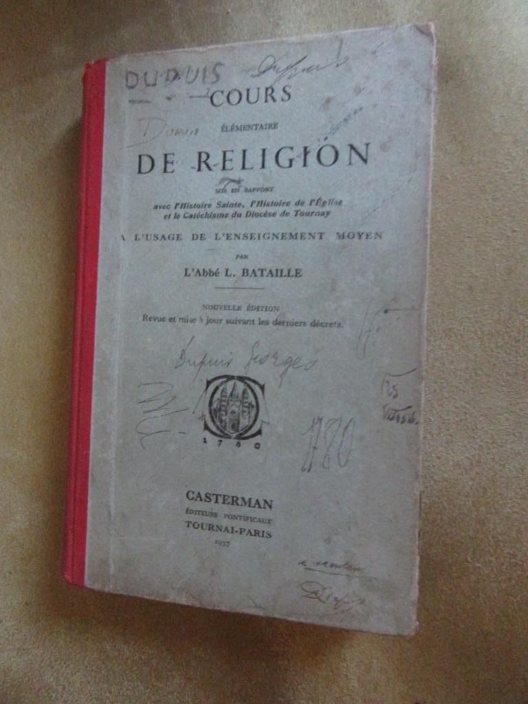 cours élémentaire de religion l'Abbé Bataille Casterman 1937, Enlèvement
