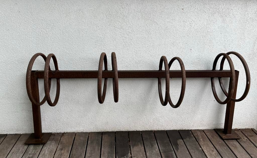 Porte-vélos en acier Corten (4 vélos), Enlèvement, Comme neuf