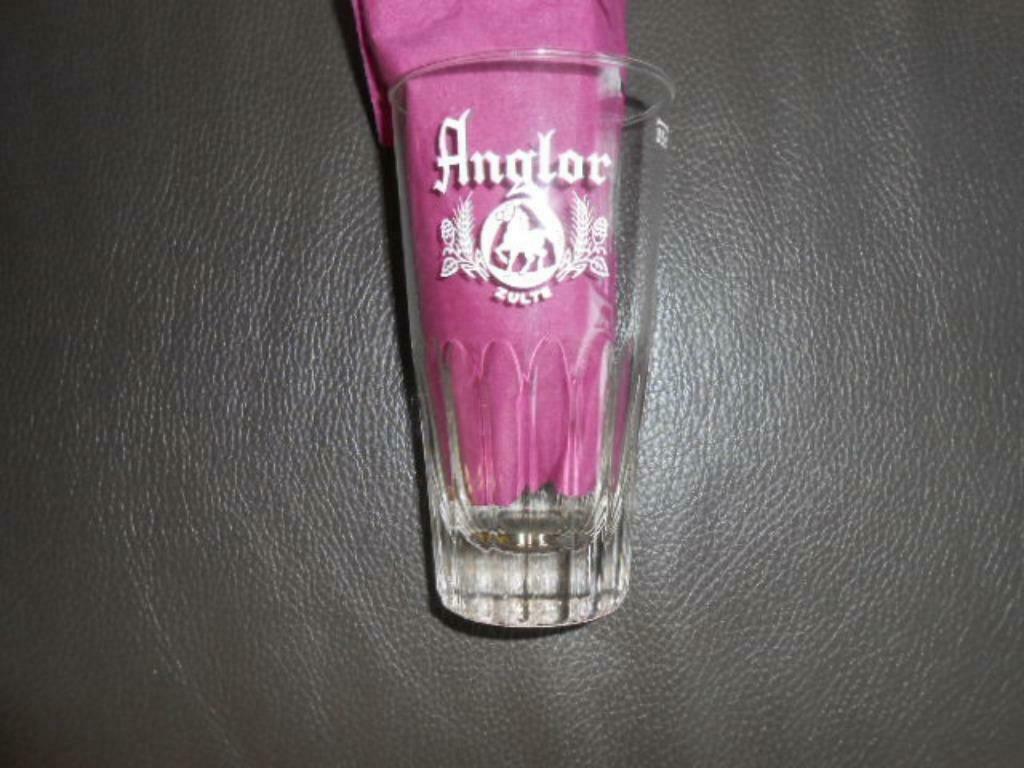 Anglor Zulte bierglas, Ophalen of Verzenden, Gebruikt, Glas of Glazen