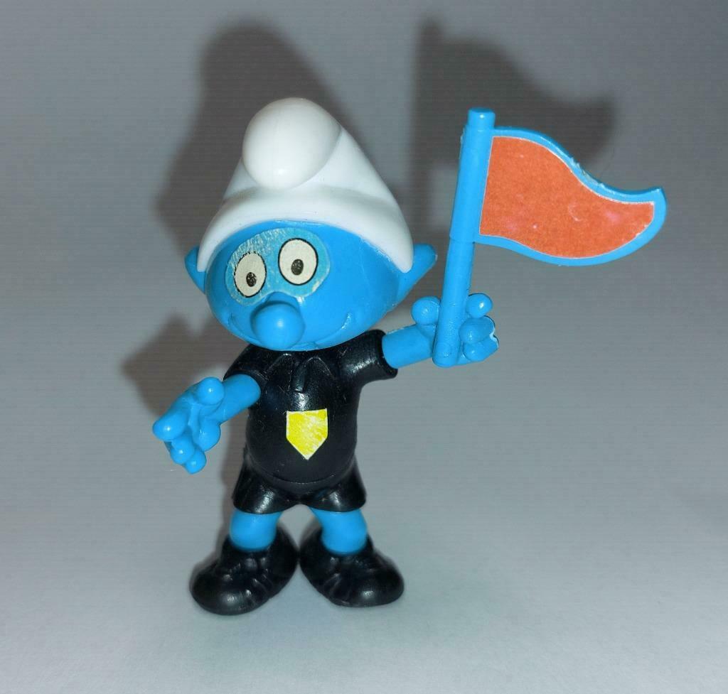 Toons Schtroumpf avec drapeau 1990, Enlèvement ou Envoi, Utilisé, Figurines