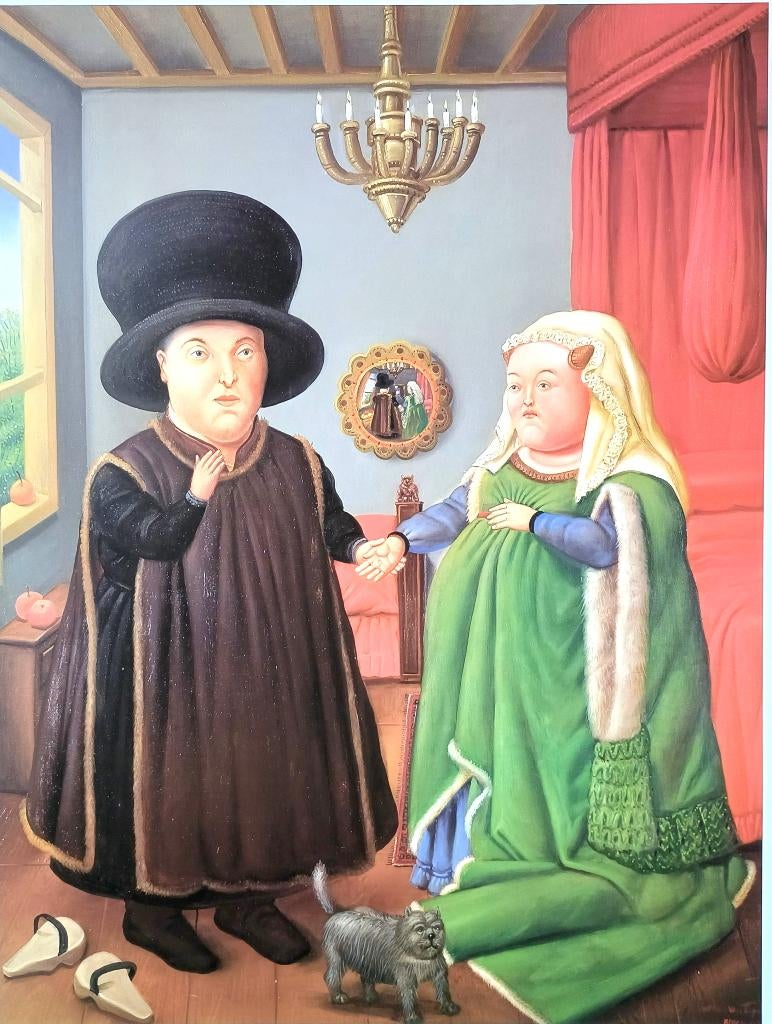 BOTERO, Het echtpaar Arnolfini, Ophalen of Verzenden