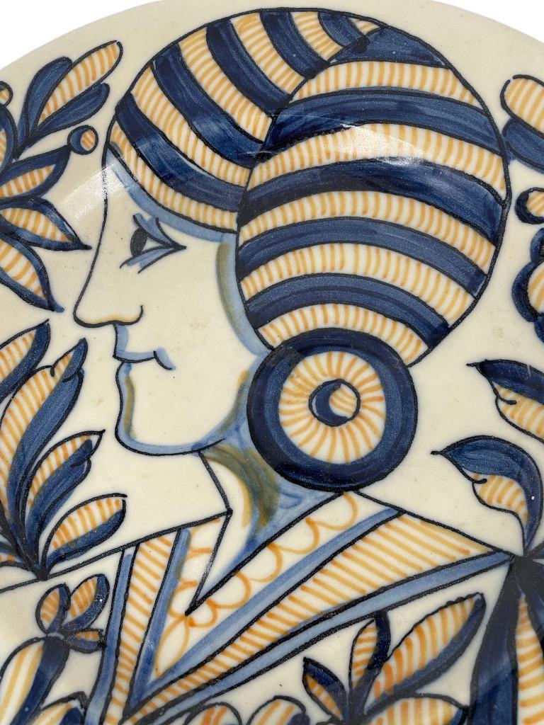 Salvador Mora vintage schoteldecor 56/4 Spanje Manices, Antiek en Kunst, Antiek | Keramiek en Aardewerk, Ophalen of Verzenden