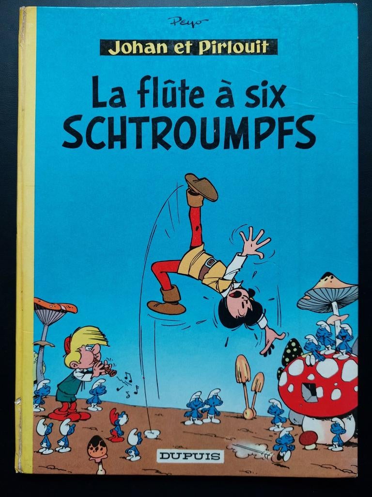 JOHAN ET PIRLOUIT La Flûte à six Schtroumpfs 1964 bon état, Ophalen of Verzenden