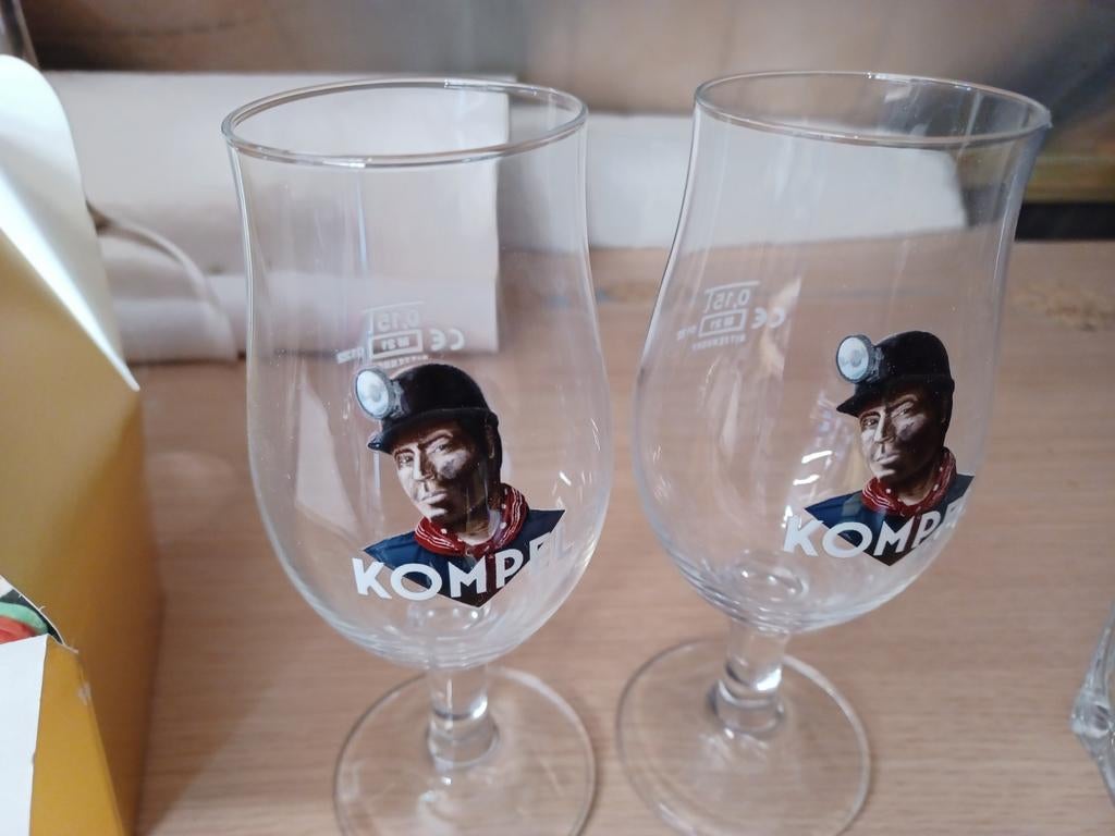 2 mini kompel glazen, Ophalen of Verzenden, Nieuw