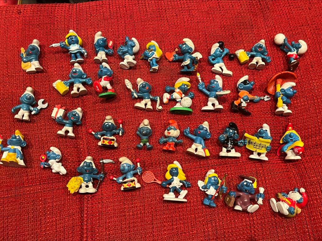 Vintage 32 stuks De Smurfen Peyo, Ophalen, Zo goed als nieuw