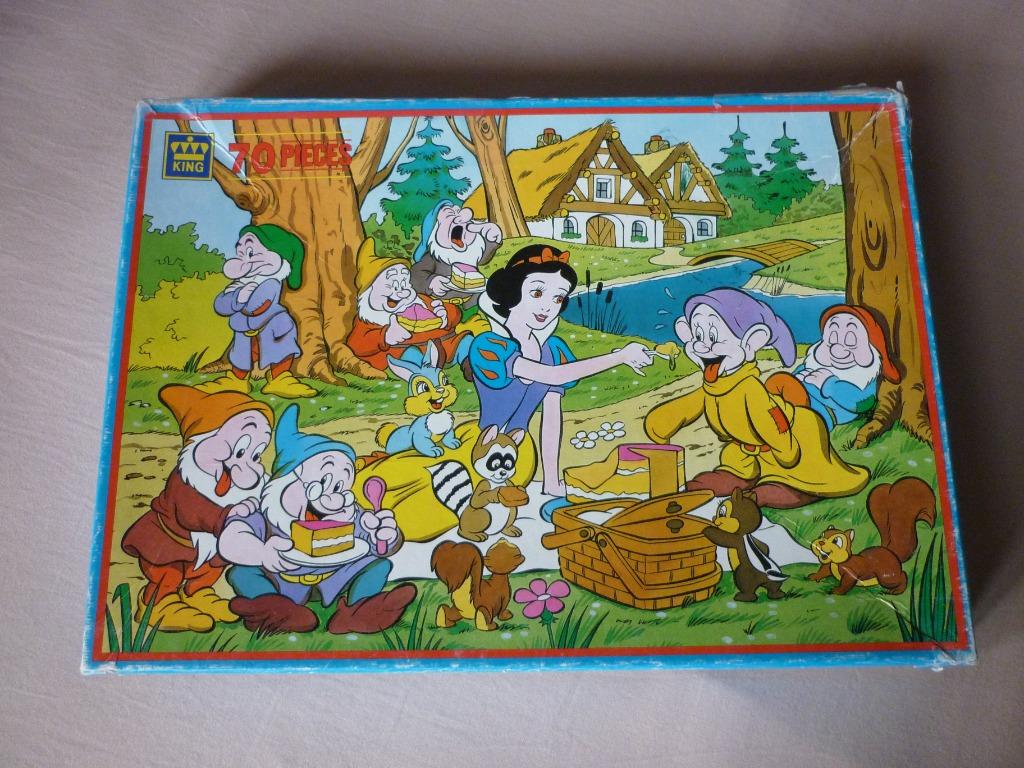 Puzzel Walt Disney's Sneeuwwitje - King - 70 Stukken, Ophalen of Verzenden, Meer dan 50 stukjes, Gebruikt, 6 jaar of ouder