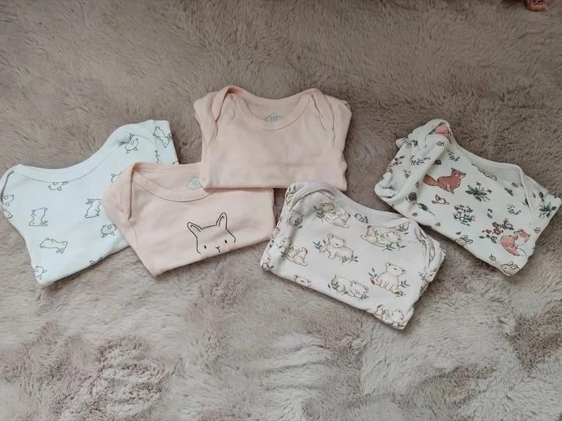 Setje body's, Kinderen en Baby's, Babykleding | Maat 62, Nacht- of Onderkleding, C&A, Meisje, Ophalen of Verzenden