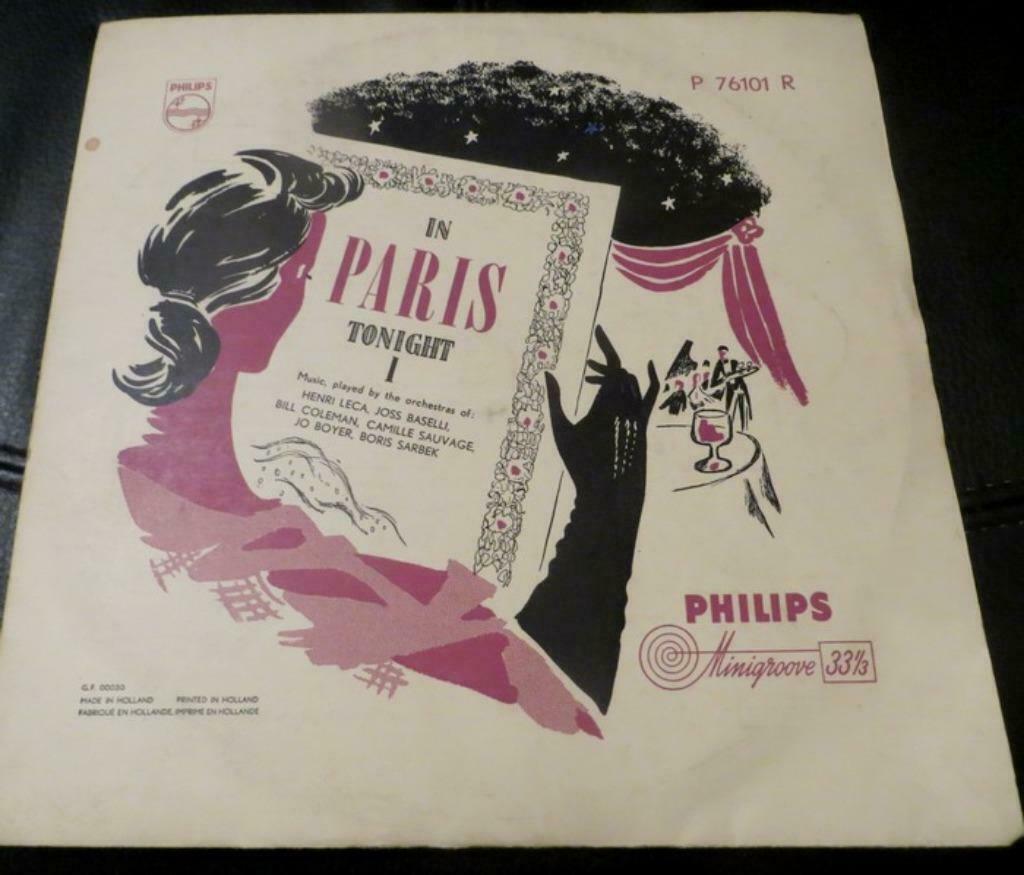 10 " VINYL -  IN PARIS TONIGHT I (Henri Leca  Bill Colleman), Cd's en Dvd's, Vinyl | Verzamelalbums, Verzenden, 10 inch, Klassiek