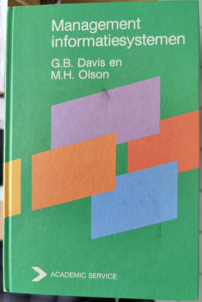 Management Informatie Systemen, Livres, Informatique & Ordinateur, Comme neuf, Davis & Olson, Domaine spécialisé ou Industrie