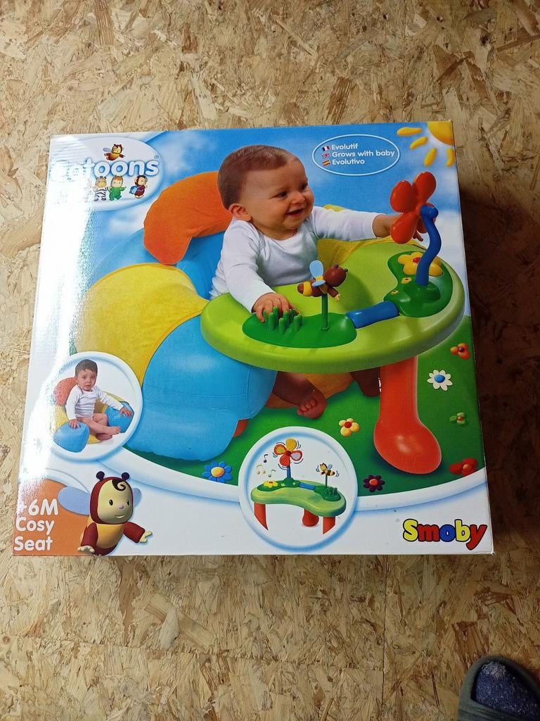 Zitkussen met speeltjes voor baby, Ophalen, Zo goed als nieuw