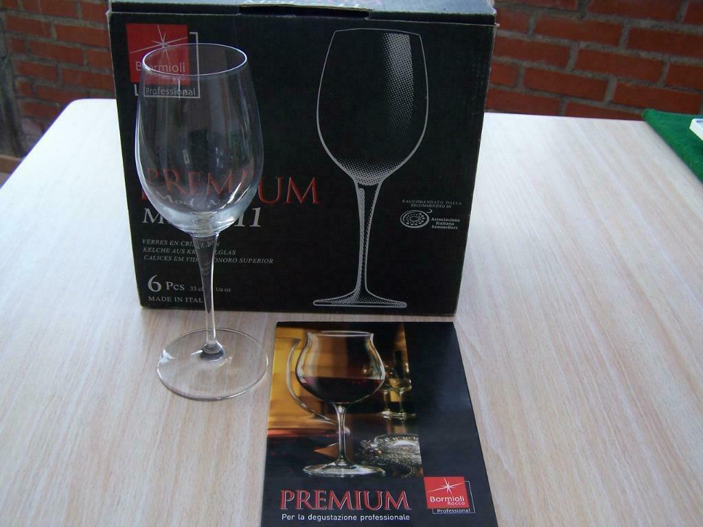 6 wijnglazen:BORMIOLI ROCCO professional n11-NIEUW, Enlèvement, Neuf, Autres matériaux, Verre ou Verres