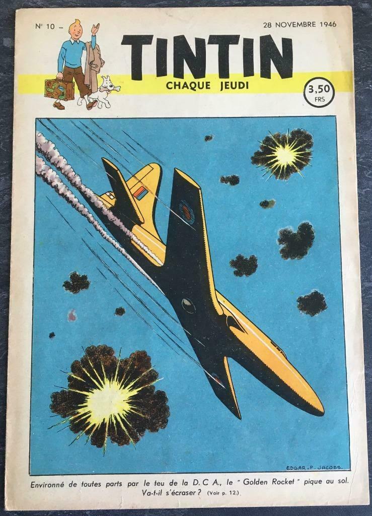 Journal Tintin n 10- 1946 - TBE, Livres, Enlèvement ou Envoi