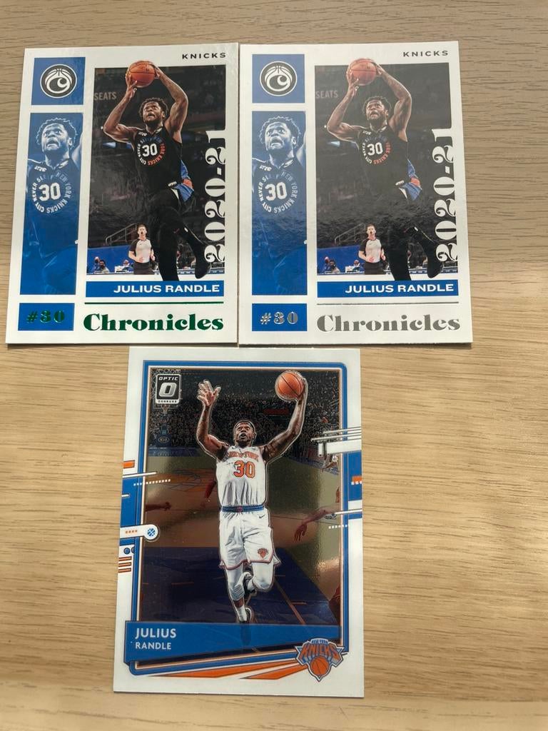 3 cartes Julius Randle, Enlèvement ou Envoi, Neuf, Plusieurs images